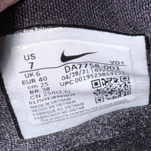 Nike Paul George PG5 Team Basketball Shoes Black/White Mens 7 DA7758 VGUC - Picture 8 of 9